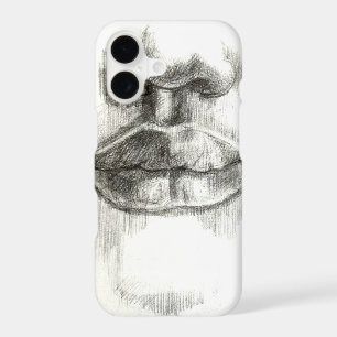 Lips & Nose drawing iPhone Case