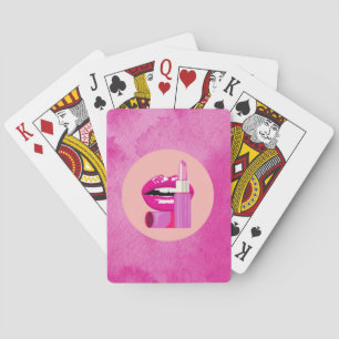 Lips Playing Cards