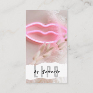 Lips PMU Microblading Henna Salon Business Card