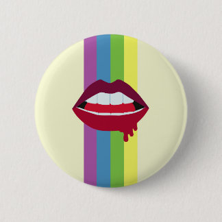 Lips & Rainbow Badge