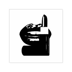 Lips Self-inking Stamp