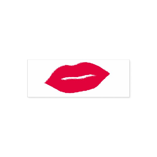 Lips stamp, kiss stamp, kiss rubber stamp, Lips Self-inking Stamp (Design)