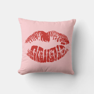 Lips Throw Pillow