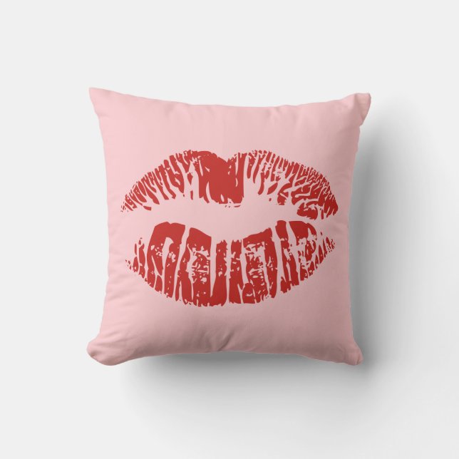 Lips Throw Pillow (Front)