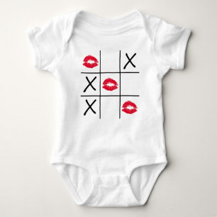 Lips Tic Tac Toe Baby Bodysuit
