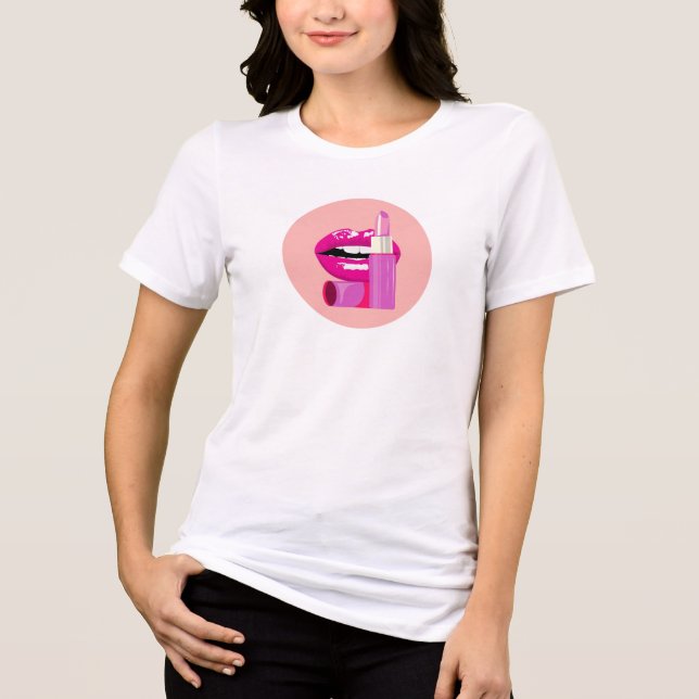 Lips Tri-Blend Shirt (Front)