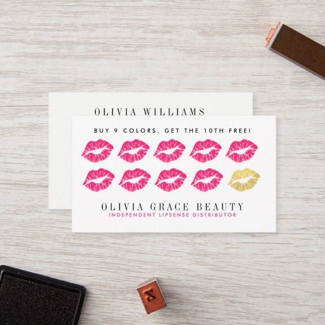 Lipsense Beauty Rewards Card (Front/Back In Situ)