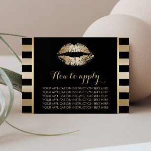 LipSense Gold Lips Application Instructions