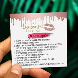 Lipsense Rose Gold Dripping How to Apply