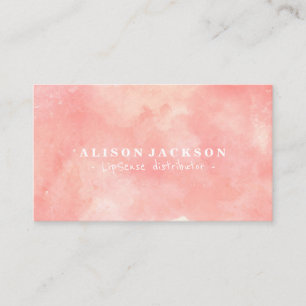 LipSense watercolor pink cool abstract distributor Business Card