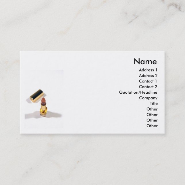 Lipstick Business Card (Front)