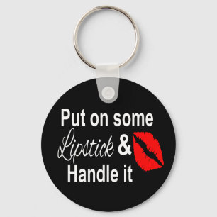 Lipstick, Cosmetologist Makeup Artist, Beauty Diva Key Ring