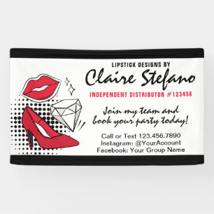 Lipstick Distributor Beauty Party / Trade Show Banner