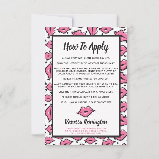 Lipstick Distributor How To Apply Application (Front)