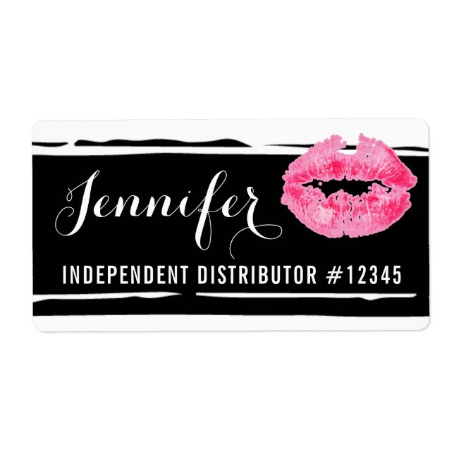 Lipstick Distributor Personalised Hostess Name Tag (Front)