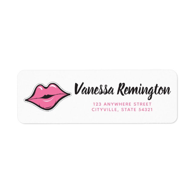 Lipstick Distributor Pink Kiss Return Address (Front)