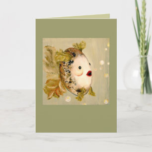 Lipstick fish card