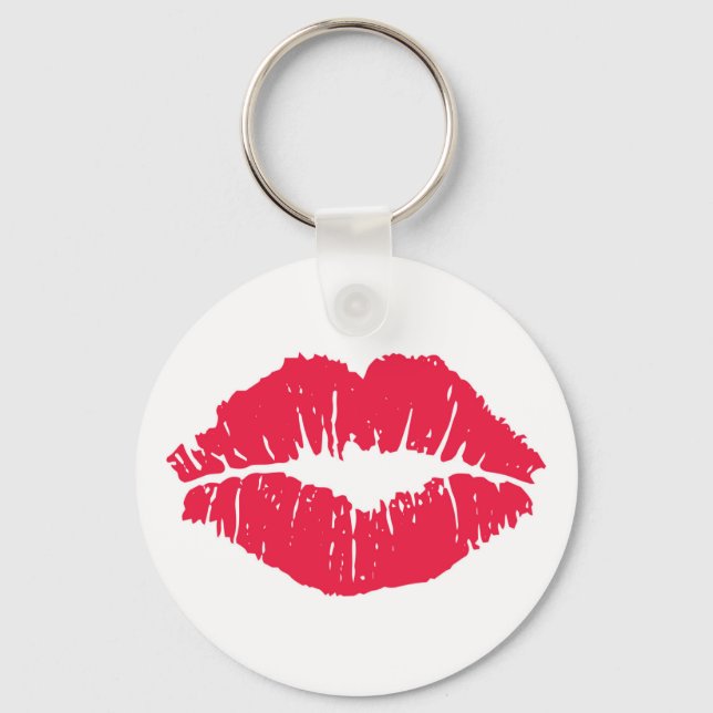 Lipstick Kiss Key Ring (Front)