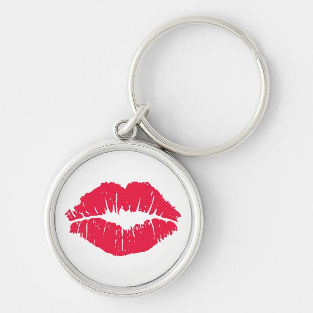 Lipstick Kiss Key Ring (Front)