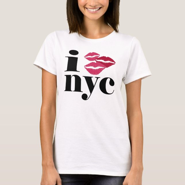Lipstick Kiss NYC T-Shirt (Front)