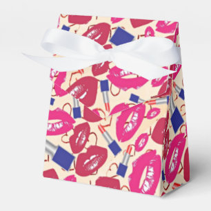 Lipstick Kiss Pattern Favour Box