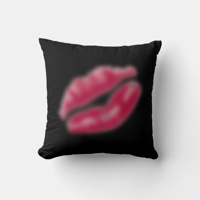 Lipstick Kiss Pillow (Front)