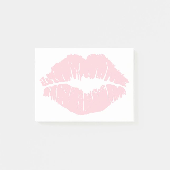 Lipstick Kiss Post-it Notes (Front)