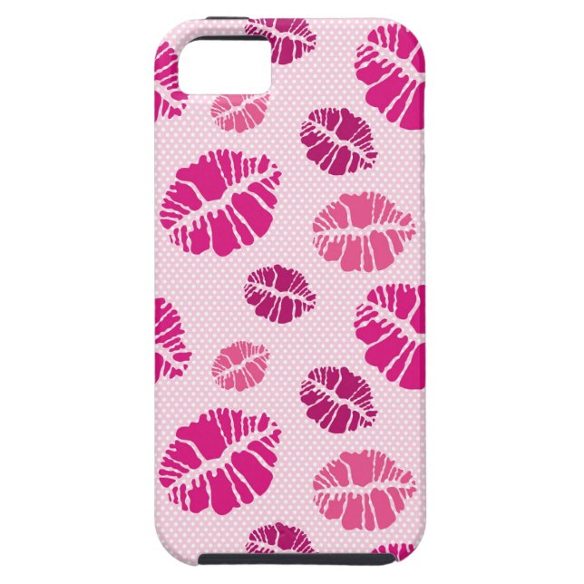 Lipstick Kiss Shape Print Pattern Case-Mate iPhone Case (Back)