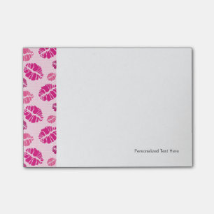 Lipstick Kiss Shape Print Pattern Post-it Notes