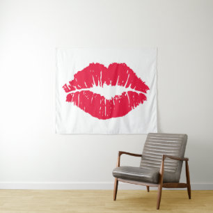 Lipstick Kiss Tapestry