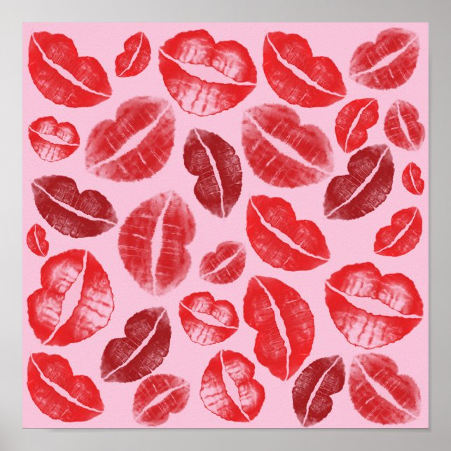 Lipstick Kisses Poster (Front)