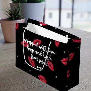 Lipstick Kisses Valentine's Day Gift Bag