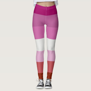 Lipstick Lesbian Pride Colors - Leggings