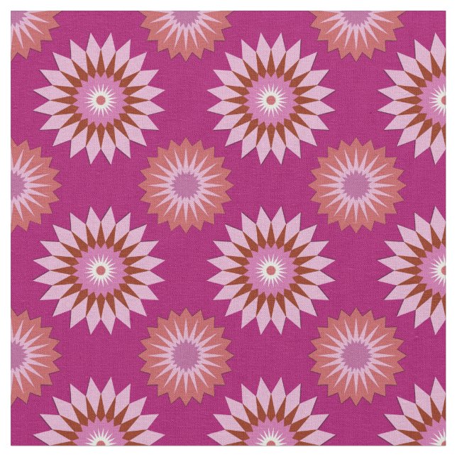 Lipstick lesbian pride colors /pink flower pattern fabric (Close Up)