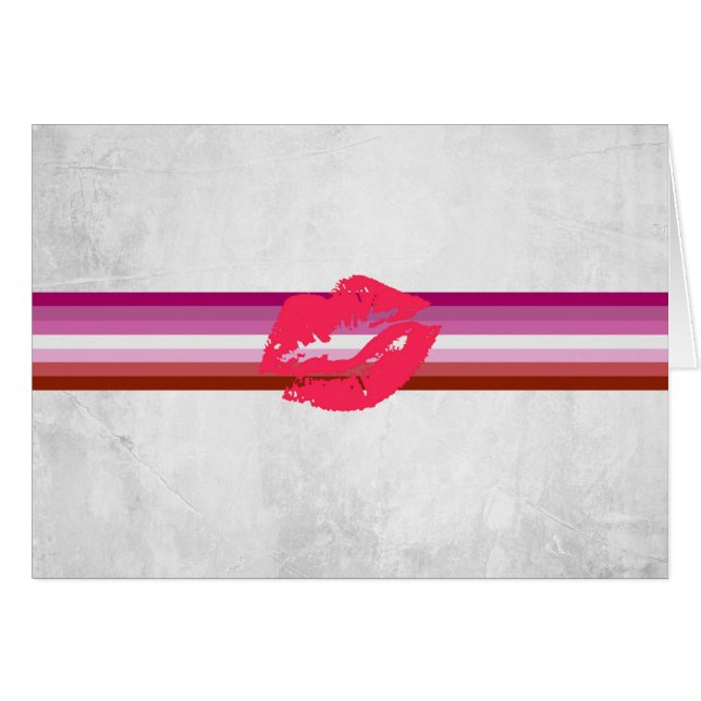 Lipstick Lesbian Pride Flag (Front Horizontal)