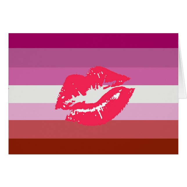 Lipstick Lesbian Pride Flag (Front Horizontal)