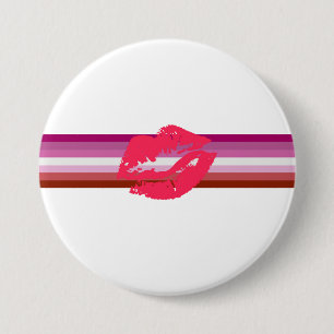Lipstick Lesbian Pride Flag 7.5 Cm Round Badge