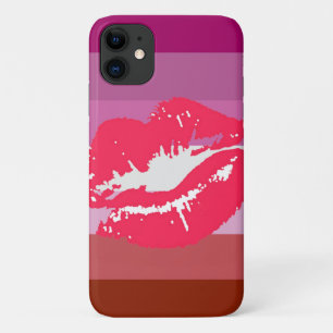 Lipstick Lesbian Pride Flag Case-Mate iPhone Case