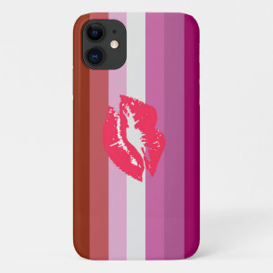 Lipstick Lesbian Pride Flag Case-Mate iPhone Case