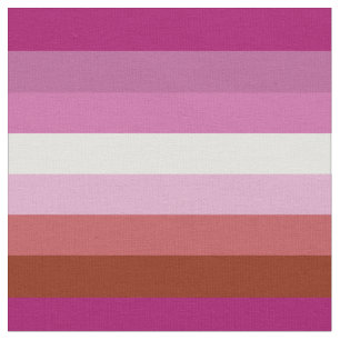Lipstick Lesbian Pride flag Fabric