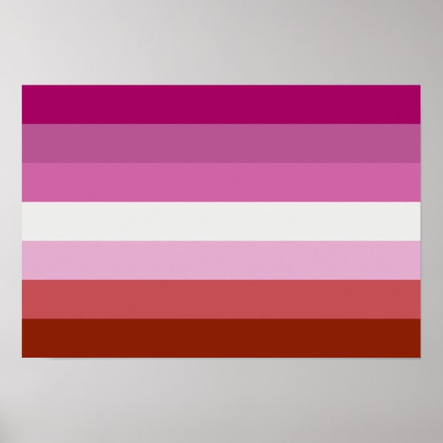 Lipstick lesbian Pride flag Poster (Front)