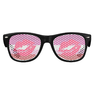 LIPSTICK LESBIAN PRIDE FLAG STRIPES DESIGN - 2014 KIDS SUNGLASSES