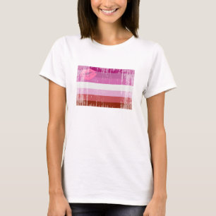 Lipstick Lesbian Pride Flag T-Shirt