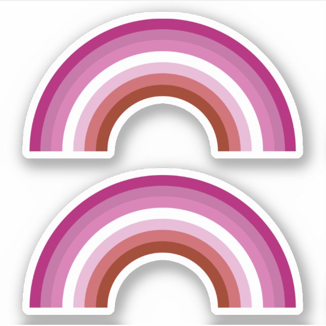 Lipstick lesbian Pride Rainbow (Front)