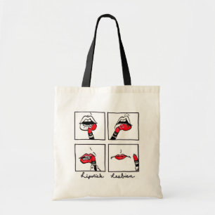 lipstick lesbian tote