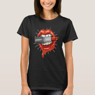 Lipstick Lips Lipstick Makeup Artist T-Shirt