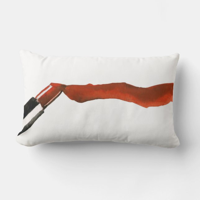 Lipstick. Lumbar Cushion (Front)