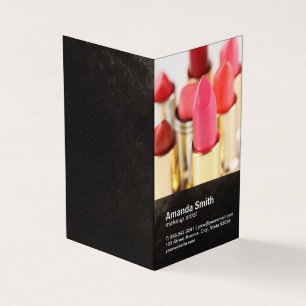 Lipstick   Makeup Artist Business Card