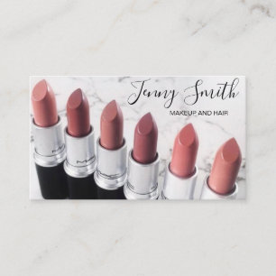 Lipstick Makeup artist business card