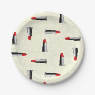 lipstick pattern paper plate
